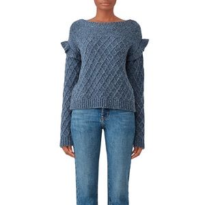 Rebecca Taylor La Vie Blue Betty Sweater